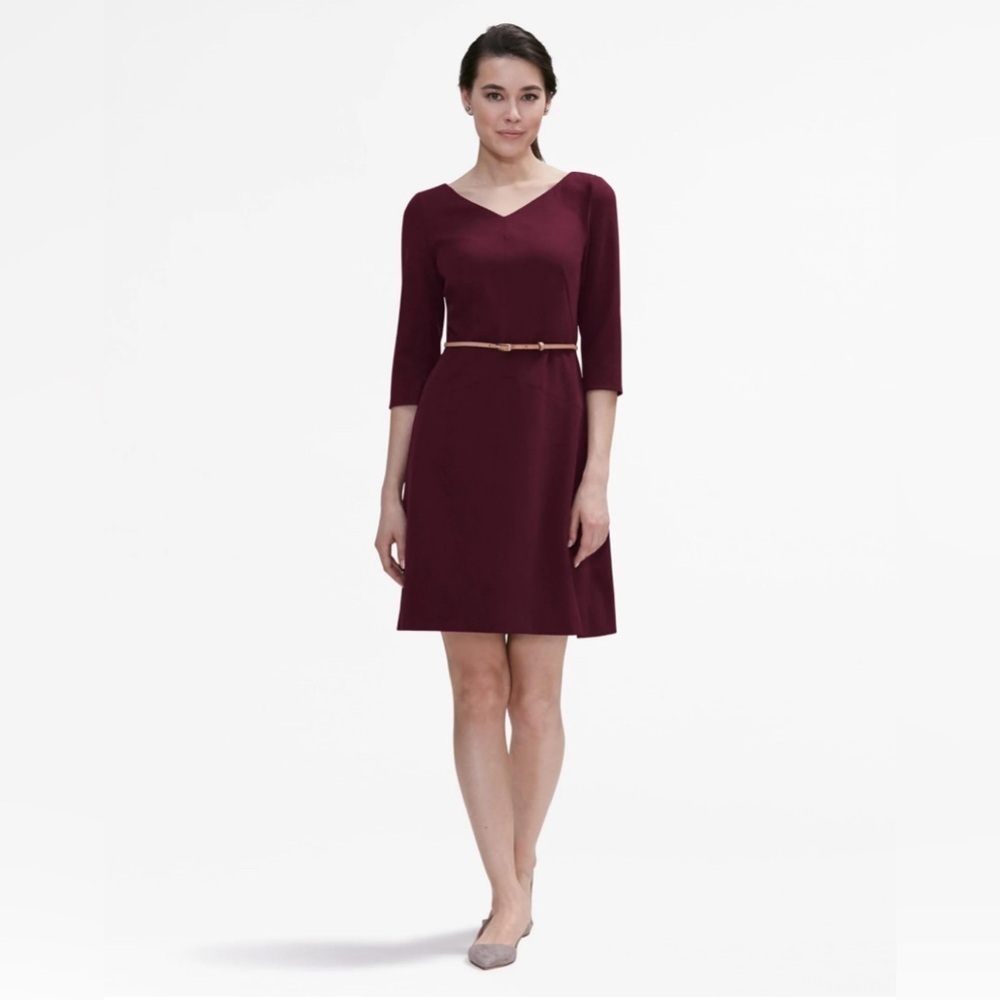 MM Lafleur The Alexandra 2.0 Dress claret size 12